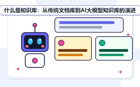 什么是知识库：从传统文档库到AI大模型知识库的演进