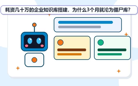 耗资几十万的企业知识库搭建，为什么3个月就沦为僵尸库？