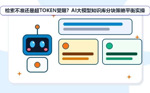 检索不准还是超TOKEN受限？AI大模型知识库分块策略平衡实操
